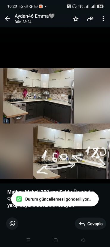 Mətbəx mebeli: *Mətbəx Mebeli 300 azn Satılır* Üzərində: *Qaz piltəsi, moykadıda var
