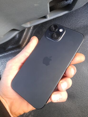 Apple iPhone: IPhone 15, 128 GB, Black Titanium, Barmaq izi, Simsiz şarj, Face ID