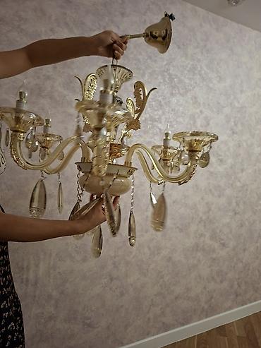 metbex ucun cilciraqlar: Çılçıraq, 8 lampa, Metal — 6