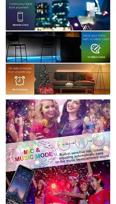 Rasveta: RGB Inteligentan kontroler MIC, MUZIČKI, APP, Bluetooth, IC. LED Strip — 1