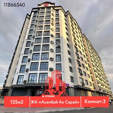 Продажа участков: 3 комнаты, 135 м², Индивидуалка, 12 этаж