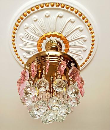 led lustra: Çılçıraq, 3 lampa, Metal — 2