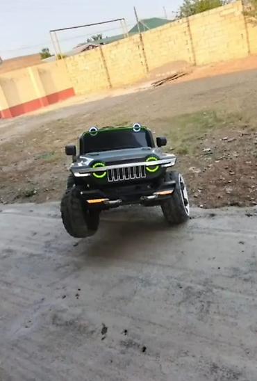 10line loto 3: Uşaq üçün elektrikli mini jeep maşın - Korpus: boz-qara rəng, yaşıl — 4