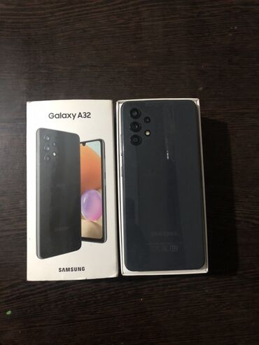 эски телефон: Samsung Galaxy A32, Жаңы, 128 ГБ, түсү - Кара, 2 SIM