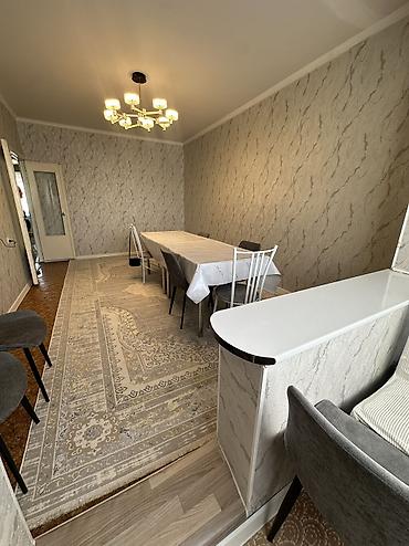микр бишкек: 3 комнаты, 64 м², 106 серия, 9 этаж, Косметический ремонт — 8