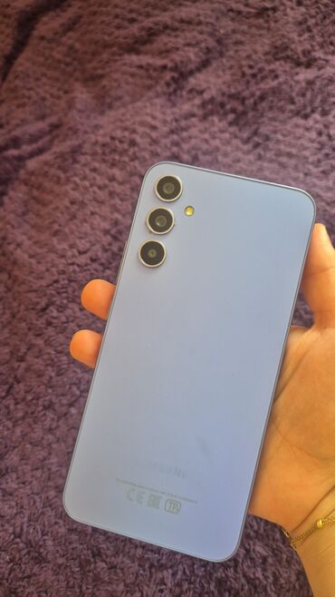 Samsung: Samsung Galaxy A34 5G, 128 ГБ, цвет - Голубой, Сенсорный, Отпечаток пальца, Две SIM карты