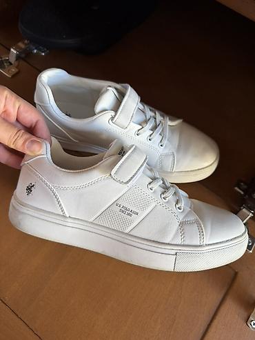 polo krasovka: U.S. Polo Assn. ağ rəngli uniseks krossovkalar - Model: 1008-L - — 2