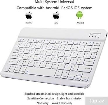 Аксессуары для ПК: Ultra-Slim Bluetooth Keyboard Portable Mini Wireless Keyboard — 2