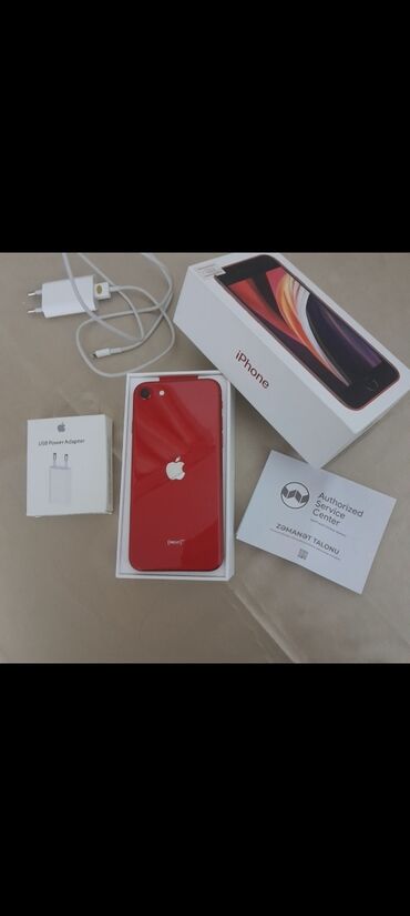 telefon not 10: IPhone SE 2020, 64 GB, Qırmızı