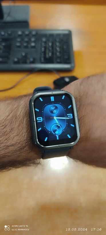 smart часы: Новый, Смарт часы, Mibro, Сенсорный экран, цвет - Черный