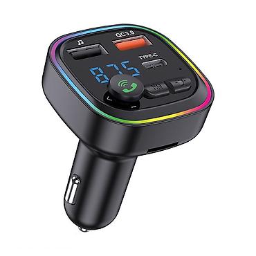 masin ucun bluetooth: Kakusiga KSC-1065 FM Transmitter – 40W Sürətli Şarj + Bluetooth — 1