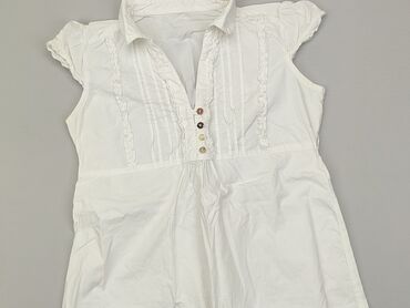białe bluzki bez ramion: Tunika, S, stan - Dobry