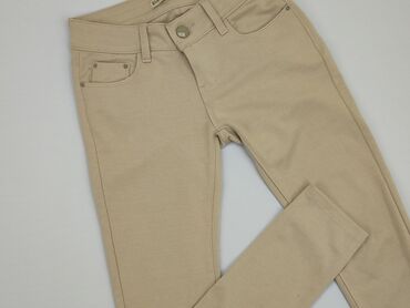 spodnie dzwony czarne materiałowe: Material trousers, S (EU 36), condition - Good