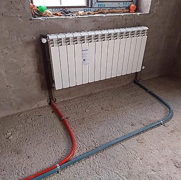 İstilik sistemi: Kombilerin qurasdirilmasi montaji Radiatorlarin montaji ve cekilsi — 2