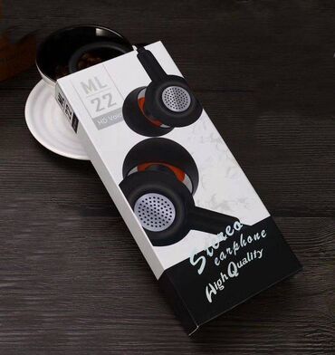 Другие аксессуары для компьютеров и ноутбуков: Earphone ML 22 - Jack 3.5, наушники + микрофон - длина шнура 1 — 5