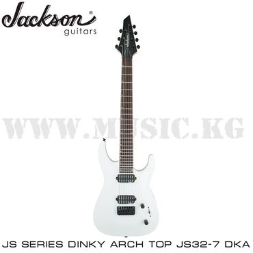 маленькие гитары: Электрогитара Jackson JS Series Dinky Arch Top JS32-7 DKA HT, Amaranth