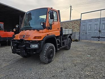 Другой строительный транспорт: Mercedes-Benz Unimog U400 (оранжевый) - Полный привод 4x4, высокие — 2