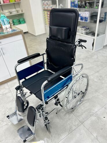 медицинская коляска: Коляска инвалидная, коляска с высокой спинкой, коляска с туалетом