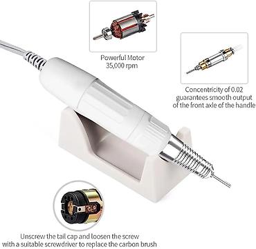 mc buff 12000: M.A.C Styler Electric Nail Drill Machine MC-020 - Peşəkar dırnaq frez — 2