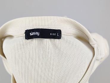 basic t shirty tommy hilfiger: Sinsay, Top damski, rozmiar L — 4
