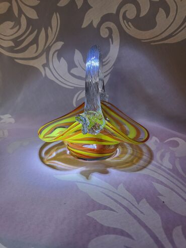 Činije: Murano nova korpa,rucni rad 70te. Murano korpa,duvano staklo,sve na — 2