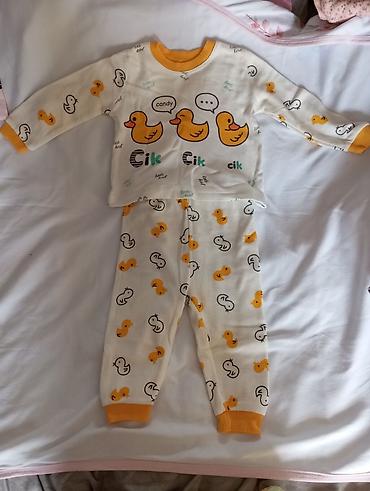 Uşaq dünyası: Uşaq pijama dəsti - 2 hissədən ibarət: uzunqol köynək və şalvar - — 1