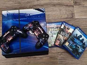 диски на playstation 3: PlayStation 4 (PS4) с тематическим оформлением “Chelsea FC” + два — 1