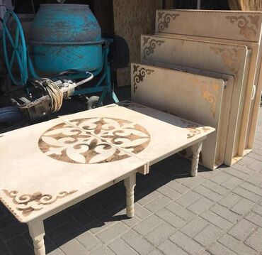 Национальные кыргызские столы: Национальный кыргызский стол, Складной, Дерево — 18