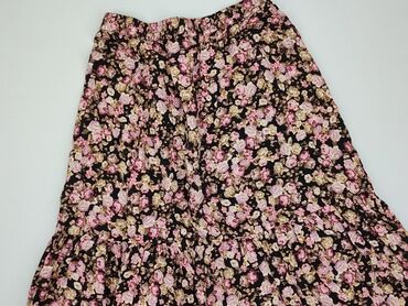 rozkloszowane spódniczka w kwiaty: Spódnica, H&M, M, stan - Bardzo dobry