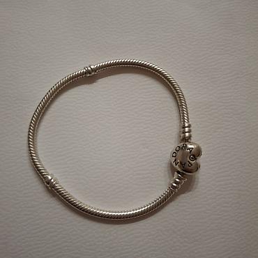 inicijali: Pandora narukvica – klasična “snake chain” narukvica od srebra sa — 5