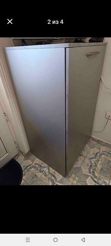 dikd: Boz rəngdə dikduran saxlama şkafı - Material: laminat, mat boz rəng - — 2