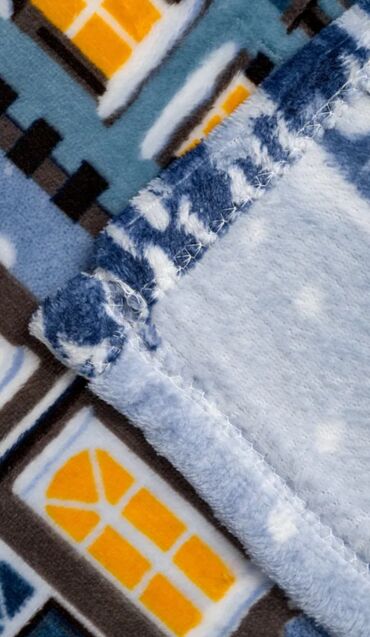 Pledlər: Yeni rəng - Mavi Mikrofiber Pled, Rayonlara çatdırılma — 8