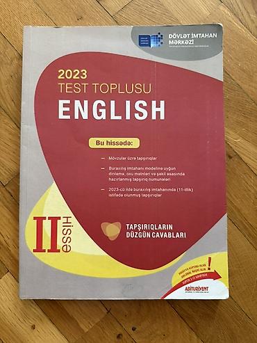 Testlər: İngilis dili Testlər 11-ci sinif, DİM, 2-ci hissə, 2023 il — 1