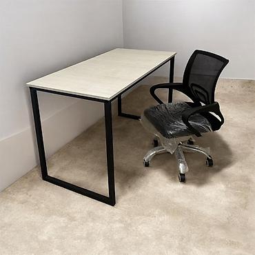 table study: Комплект: рабочий стол + офисное кресло Стол: - Прямоугольная — 2