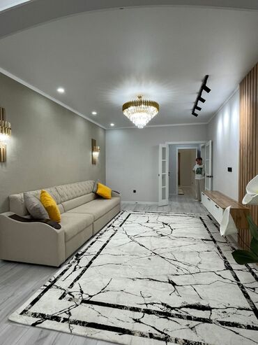 купить квартиру в бишкеке без ремонта: 3 комнаты, 83 м², 106 серия улучшенная, 1 этаж, Дизайнерский ремонт