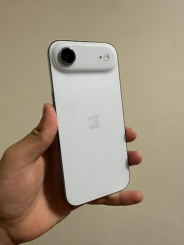 IPhone Air, Б/у, 256 ГБ, Белый, Защитное стекло, Чехол, 100 %