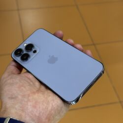 Apple iPhone: IPhone 13 Pro, Б/у, 128 ГБ, Pacific Blue, Коробка, 80 % — 6