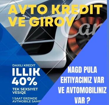 avtomobil girovu ile kredit 2022: Avtomobil girovu ilə serfəli kredit ✅Aylıq 2.3 faizlə ✅Minimal