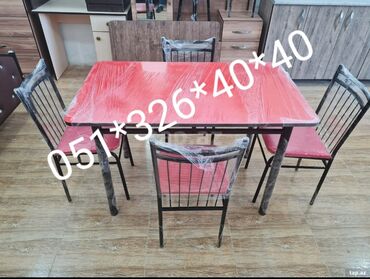 Masa və oturacaq dəstləri: Stol stul Masa destleri Istediyim Rengde Kojadan ve Parcadan Tek-Tek — 4