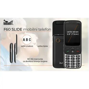 ostali aparati za kuvanje i pečenje: Brand: Meanit |x|x Model: Meanit Mobilni telefon F60 SLIDE 2.8 ekran