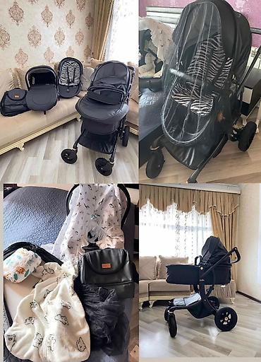 Kidilo 3in1 uşaq arabası 170 azn. Şəkildə də göründüyü kimi, üstündə