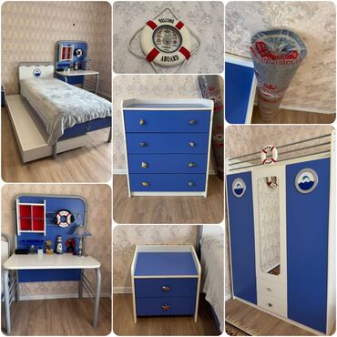 Sifarişlə divanlar: Oğlan üçün, İşlənmiş, Təknəfərlik çarpayı, Yazı masası, Dolab, Komod