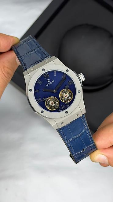 saat alanlar: Yeni, Qol saatı, Hublot, rəng - Mavi — 1