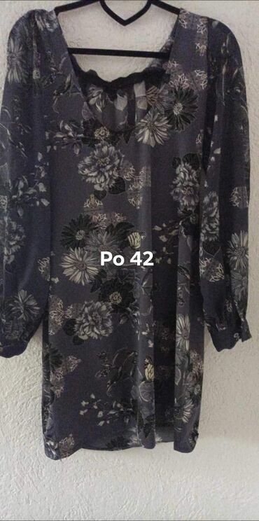 svečane tunike za punije osobe: L (EU 40), Polyester, Floral, color - Multicolored