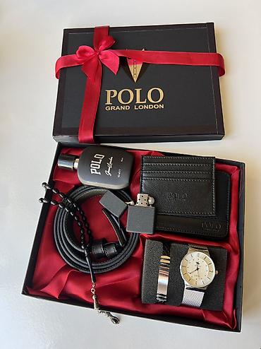 Kəmərlər: Möhtəşəm dəst 👌POLO GRAND LONDON Keyfiyyət + qablaşma + 6 çeşid Ətir — 1