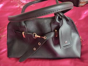 Çanta və çexollar: Qadın çantaları dəsti - Böyük çiyin çantası: qara rəngdə, yumşaq dəri — 7