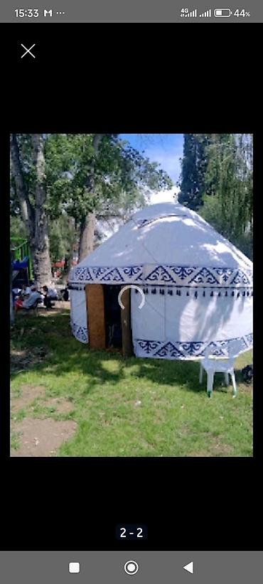 Юрта с национальным орнаментом,АРЕНДА - Традиционная круглая юрта с at lalafo.kg Юрта с национальным орнаментом,АРЕНДА - Традиционная круглая юрта с