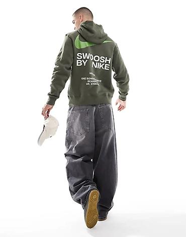 balmain torba: NIKE Club Swoosh graphic backprint hoodie vel. M NOVO IB — 5
