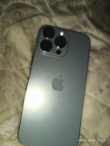 IPhone 15 Pro Max, Б/у, 256 ГБ, Sierra Blue, 84 %