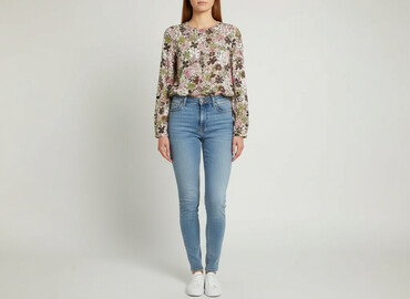 bluzki wiazana z przodu: Women's blouse, size S